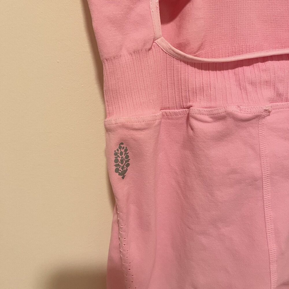 NWT Free People Movement Good Karma Onesie in Cotton Candy Pink Women's XS/S - Picture 6 of 10